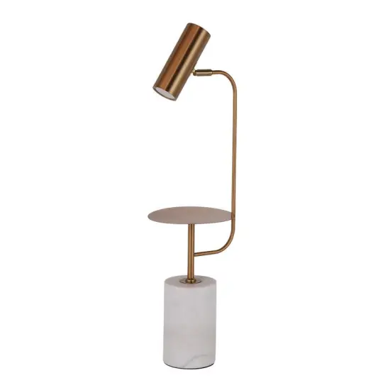 INSHINE Upscale Marble Brass Table Lamp