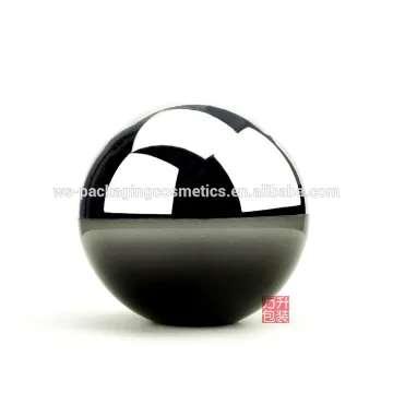Black Acrylic Skin Care Sphere Plastic Container