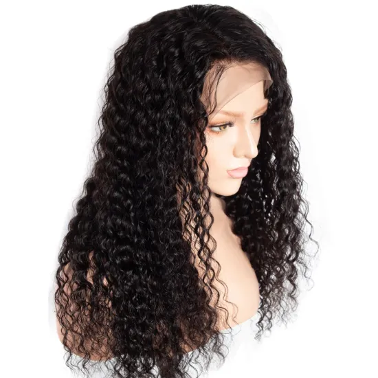 10A Grade Bresilienne Human Hair Wigs Deep Wave Wig Natural Color Natrual Hair Line 100% Human Hair