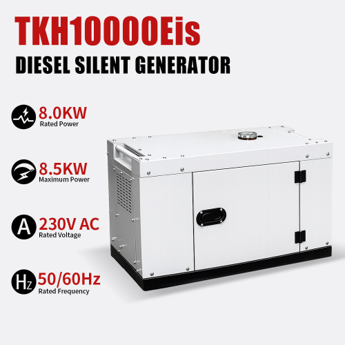 Gerador diesel silencioso do poder de emergência AVR 8KW