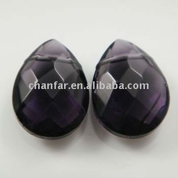 Tear drop shaped crystal beads