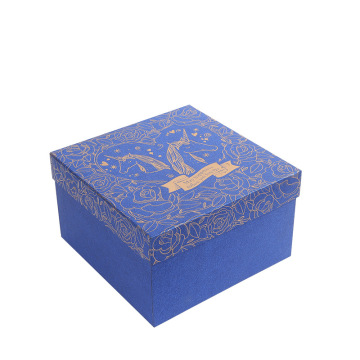 Custom Blue Paper Boxes Chocolate Perfume Packing