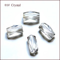 DIY Glass Beads Faceted Long Cylindrical Beads