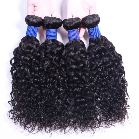 Wholesale Hot Selling Water Wave Curly Weave Raw Brazilian Bundles Cuticle Aligned Virgin Human Hair Extension