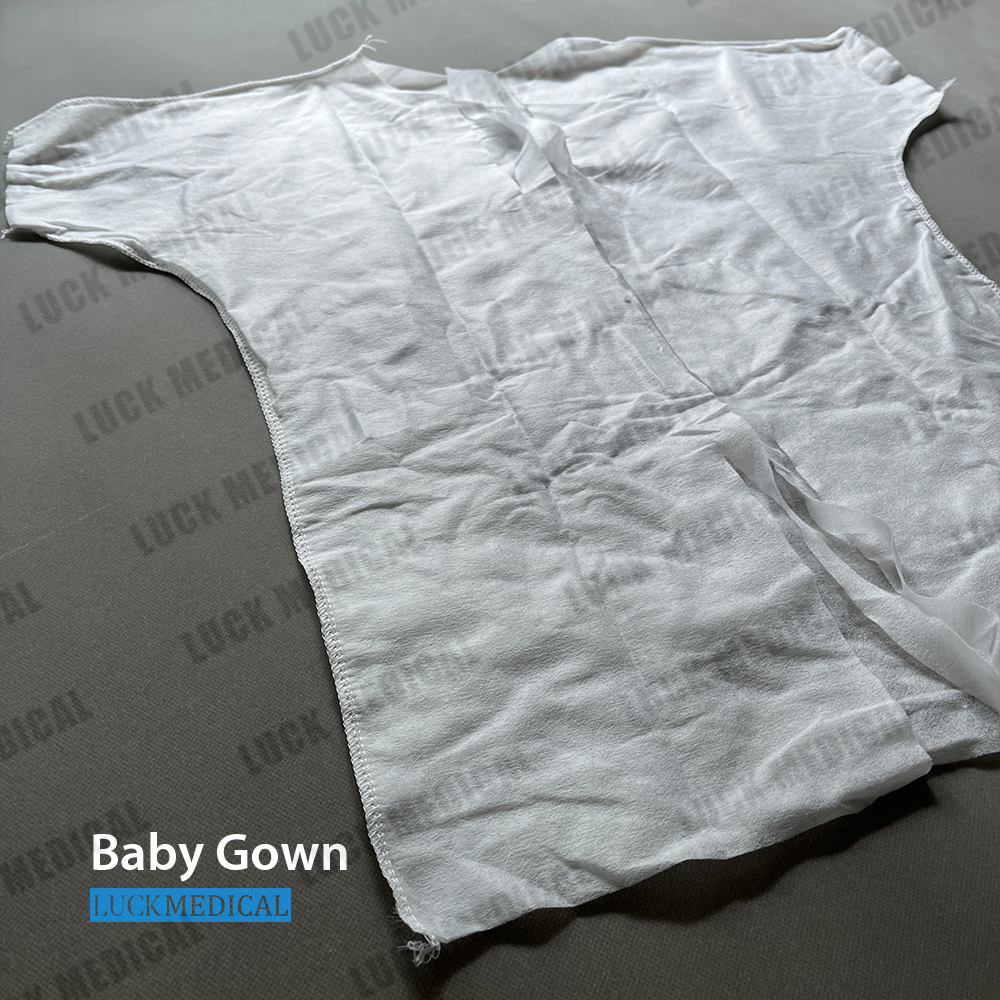 Vestido de bebé médico desechable recién nacido