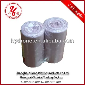 plastic trash bags on roll