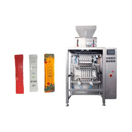 Multi-Lane Instant Coffee Powder Sachet Packaging and Sealing Machine
