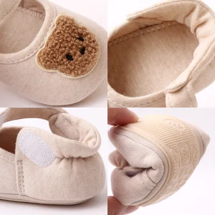 Baby Color Cotton Single Shoes - Non-Slip Toddler Shoes (0-1 Years)