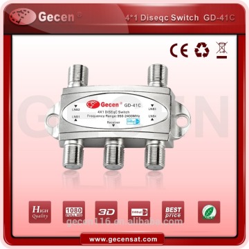 Gecen hot sale 4 in 1 out DiSEqC Switch Satellite DiSEqC Switch 4x1