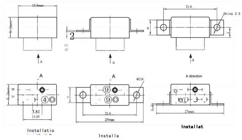 Sealed relay package and marking details