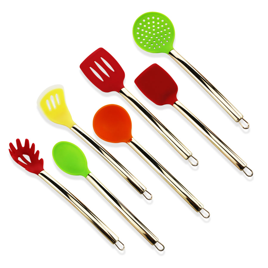 Set de herramientas de cocina de silicona antiadherente para utensilios de cocina