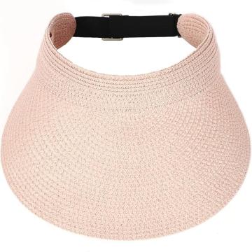 Womens Beach Straw Sun Visor Hat