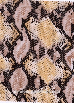 Printing heat transfer foil for textile hot stamping foil for leather snake design from shanghai