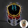 Máscara Cosplay Predator LED iluminada