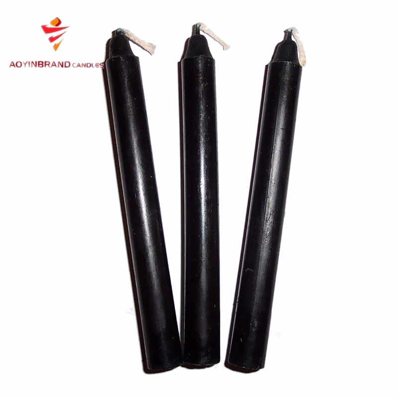 Black Color Candle