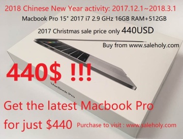 Apple Macbook Pro 15" 2017 i7 2.9 GHz MPTT2LL/A i7 16GB 512GB TouchBar GRAY