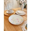 Watercolor Flower Style Afternoon Tea Dessert Plate