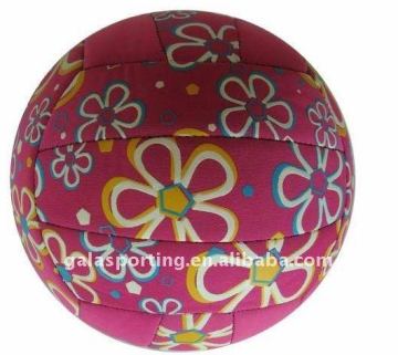 Machine sewing volleyball