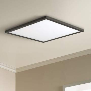 Super High Power LED Panel Lamp - 10000lm Max, 100W, Black Housing, Various Sizes