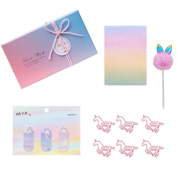 Unicorn Papetery Set with Pink Temo: una idea de regalo promocional de 2020