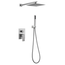 Ceiling Mount Brushed Shower Mixer Shower Combo Set