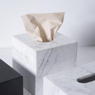 Natural Marble Tissue Paper Box for Home Decor 2022