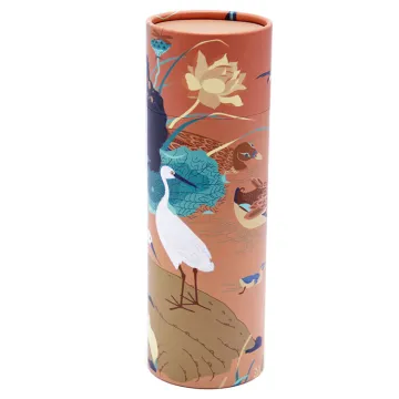 Custom Printed Paper Christmas Gift Box Round