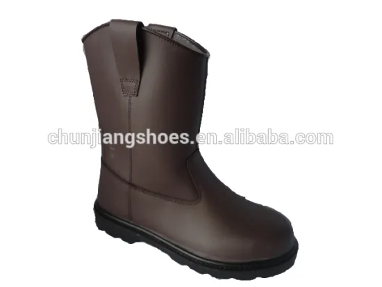 Hot selling Genuine Leather steel toe safety boots LC0805