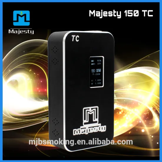 Electronic Cigarette Box Mod Ecig VV VW Majesty 150w TC Mod China best vape mods for sale