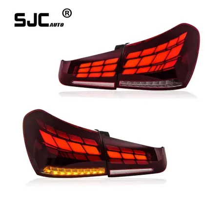 SJC Auto Car Taillight for Mercedes-Benz A-Class W177 2019-2022 LED Style Tail Lights Rear Lamp