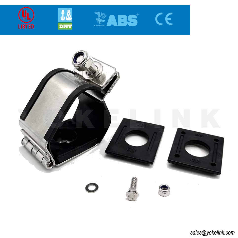 Cleat Kabel Stainless Steel 316L Bersertifikat DNV ABS IEC 61914 untuk Perlindungan Sirkuit Pendek