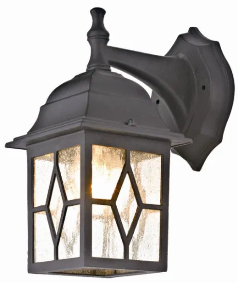 European Aluminum Traditional Outdoor Wall Lights Black Wall Lamp