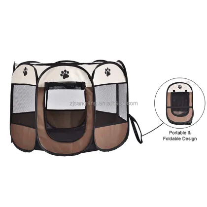 Portable Collapsible Pet Playpen - Foldaway Pet Kennel