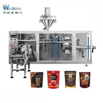 Horizontal coffee powder premade pouch packing machine