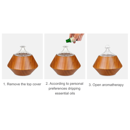 Wood Ultrasonic Essential Oil Nebulizer For SPA