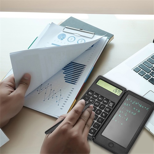 Nouvelle calculatrice pliable de bloc-notes d&#39;affaires élégant portable