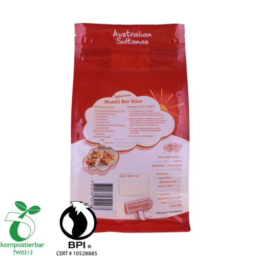 Biologisch abbaubarer Reispapierbeutel Stand up Food Bag