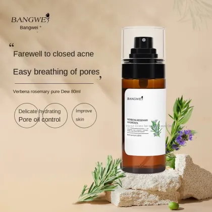 OEM Bangwei Organic Rosemary Extract Hydrosol for Pore Shrinkage and Firming Face Toner Spray