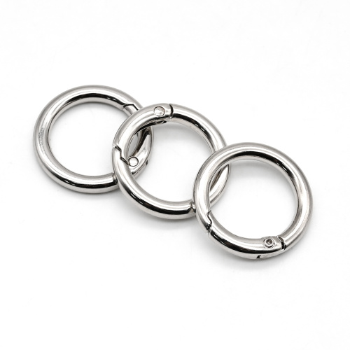 Zinc Alloy Ring Round Carabiner Spring Snap Hooks