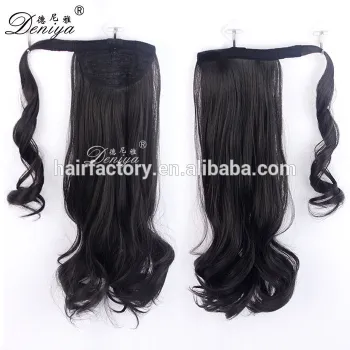 Deniya fashion style cheap wrap around magic ponytail top quality hair extension