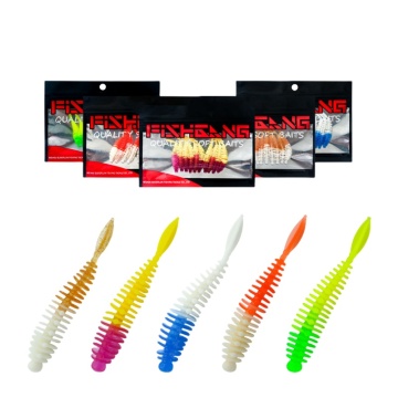 5.5cm 1.2g Silicone Worm Lure: Attractive Swimming Bait for River and Lake Fishing