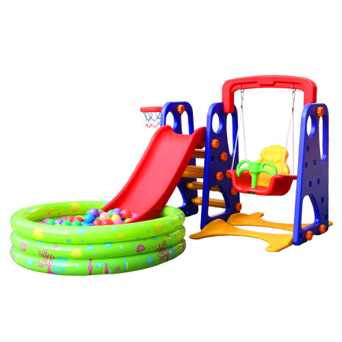 ndoor Playground Equipment: Slide and Swing Set with 500 Pcs Balls for Kids