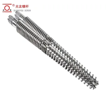 Gunagyou 180/330 conical twin extruder na may bimetallic bariles at tornilyo