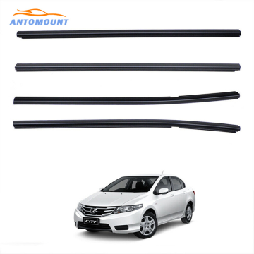 Uda Black Door Moulding Window Weatherstrip Seal Rubber for Honda City 2009-2014