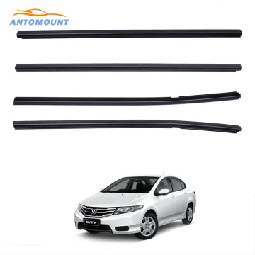 Uda Black Door Moulding Window Weatherstrip Seal Rubber for Honda City 2009-2014
