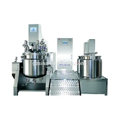 Sina Ekato: CE, GMP certificated high shearing homogenizer vacuum mixer for facial lotion, facial cream making
