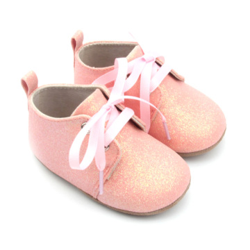 Pink Glitter Girl Dress Shoes