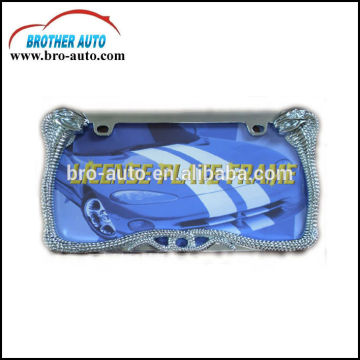 Zinc alloy standard American 310*165mm size custom car license plate frame decorative license plate frames