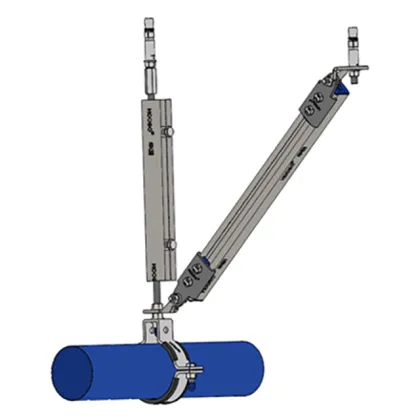 Seismic bracing system pipeline support