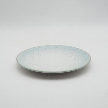 Ensembles de vaisselle en pierre de pierre bleue, ensemble de dîners de pierre de glaçage réactif, vaisselle en pierre antique